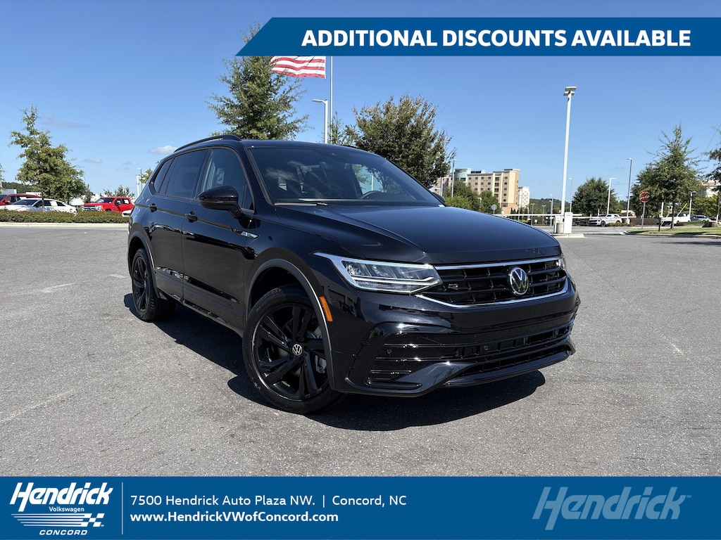 Certified 2024 Volkswagen Tiguan 2.0T SE R-Line Black SUV
