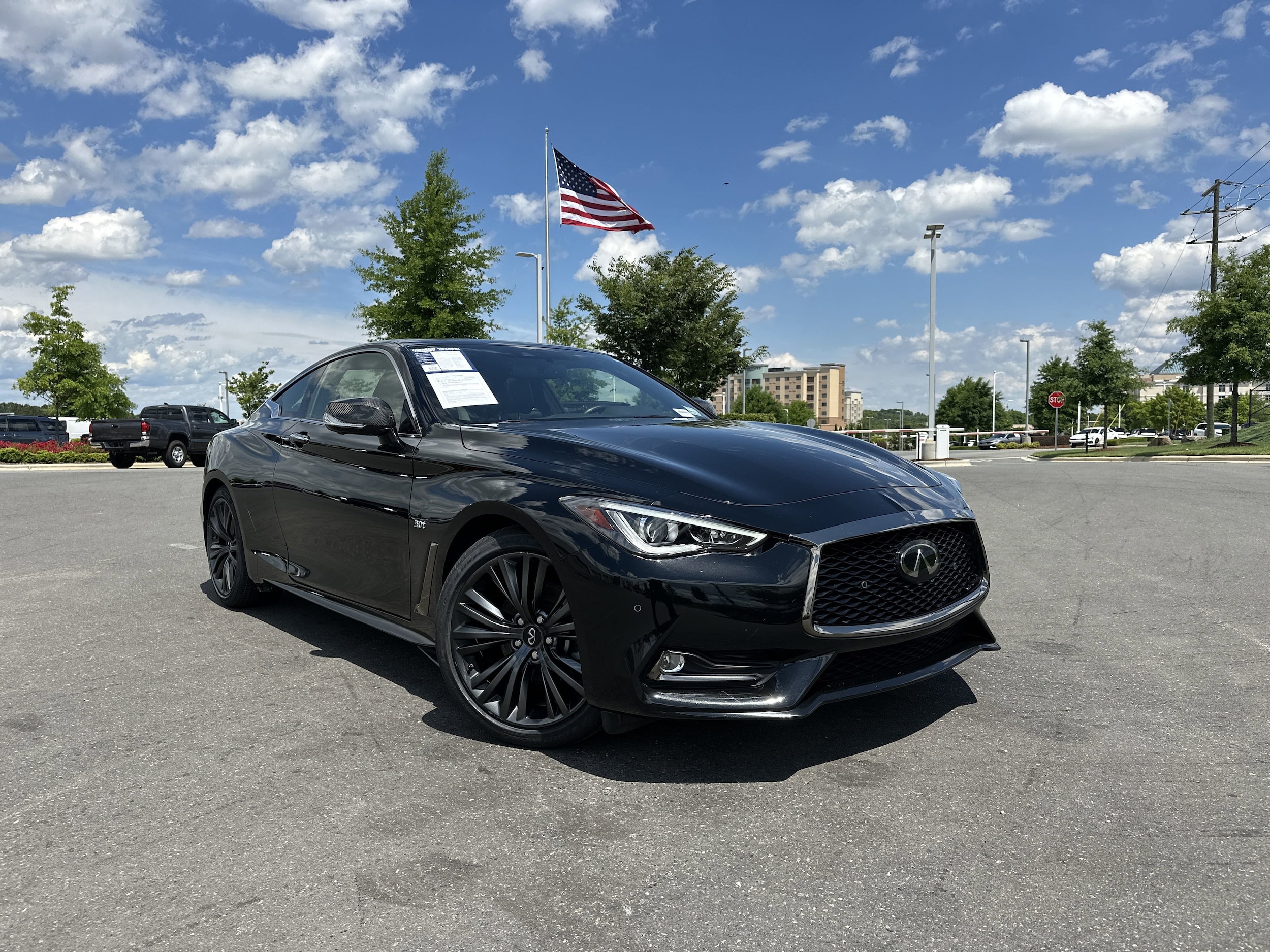 Used 2020 INFINITI Q60 Coupe LUXE with VIN JN1EV7ELXLM380399 for sale in Concord, NC