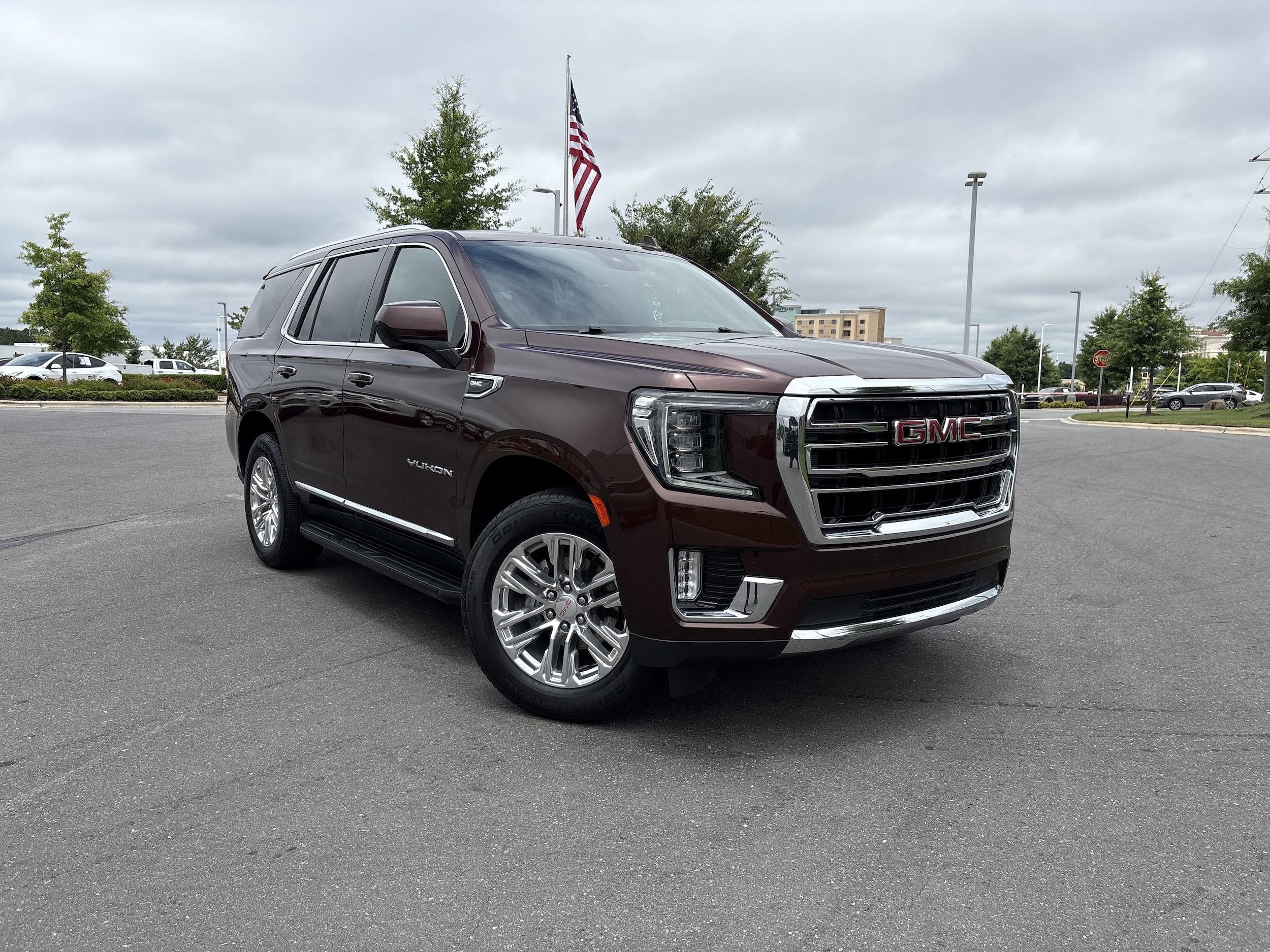 Used 2023 GMC Yukon SLT with VIN 1GKS2BKD5PR227807 for sale in Concord, NC