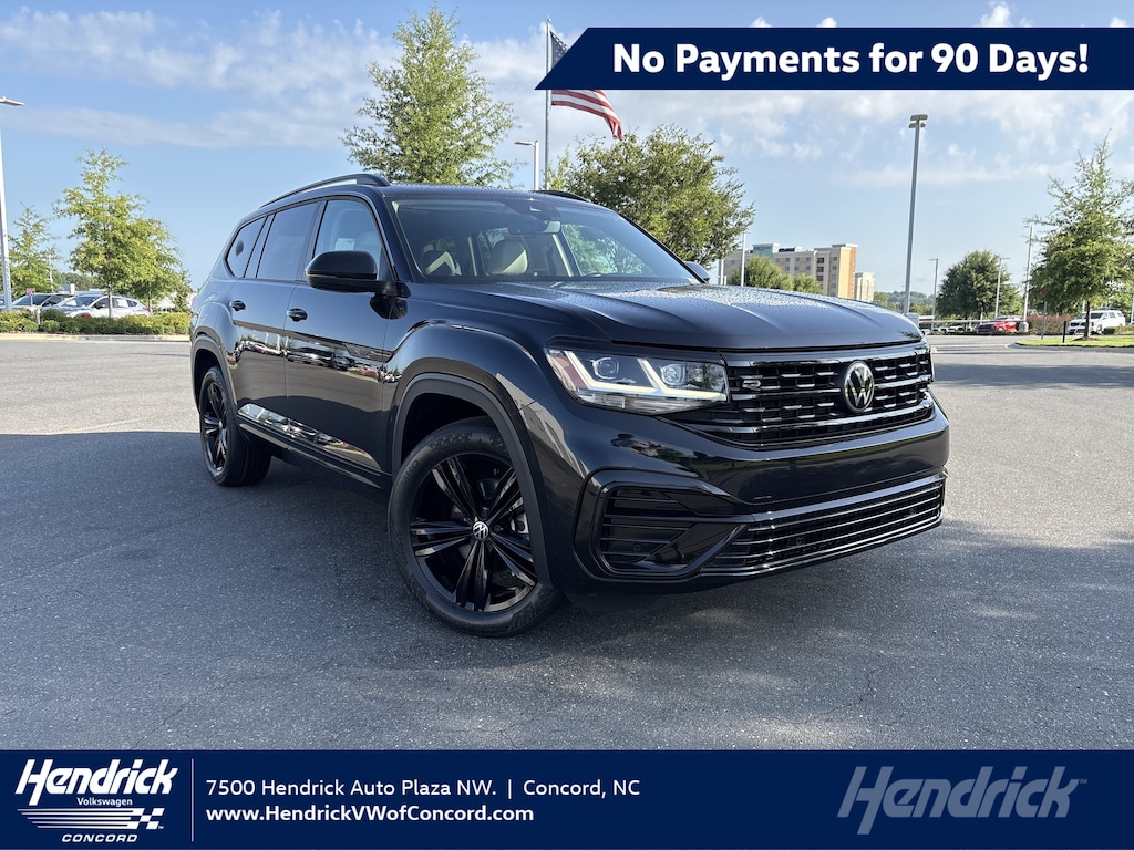Certified 2023 Volkswagen Atlas 3.6L V6 SEL R-Line Black SUV