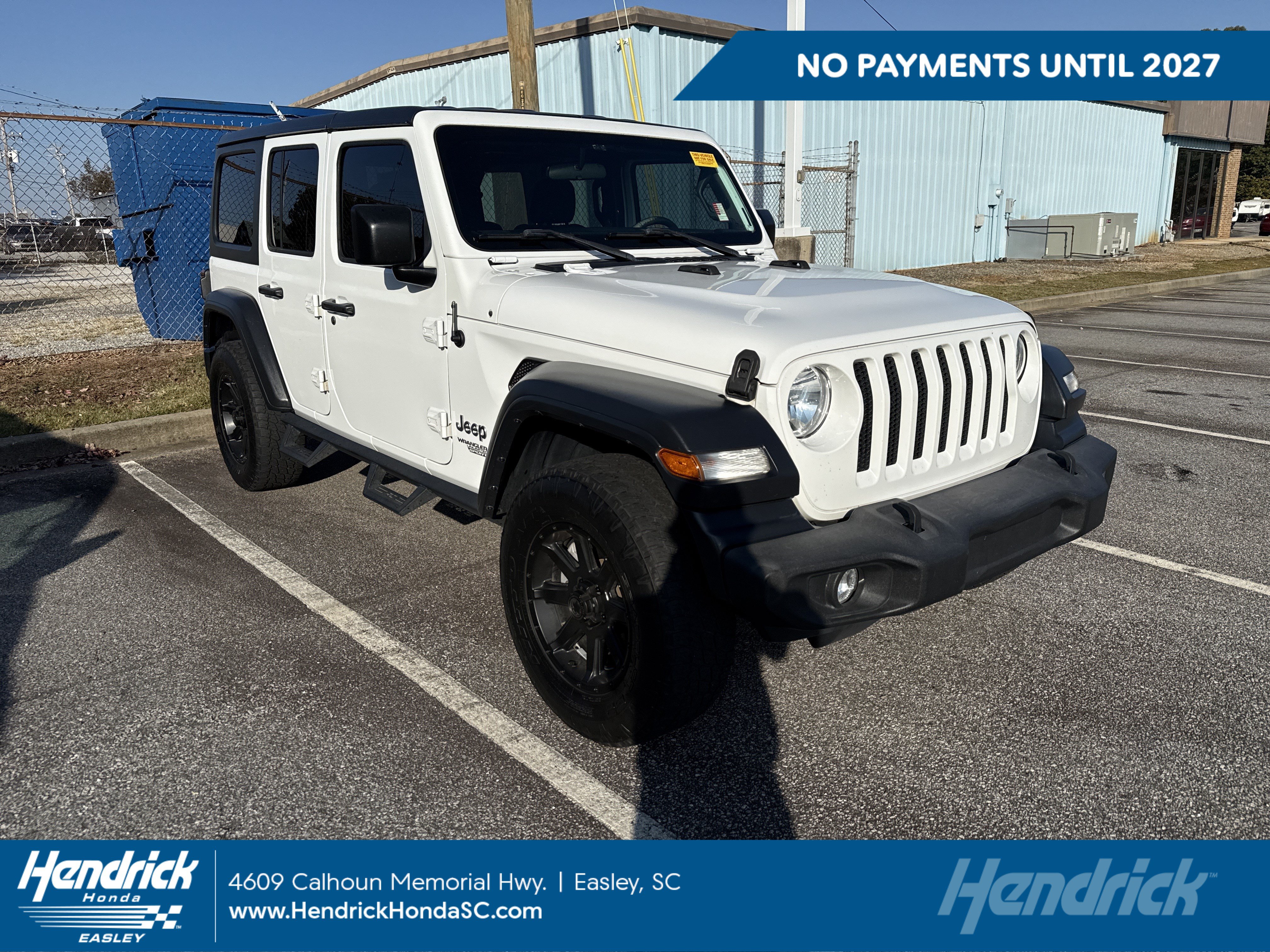 Used 2018 Jeep Wrangler Unlimited Sport S Convertible
