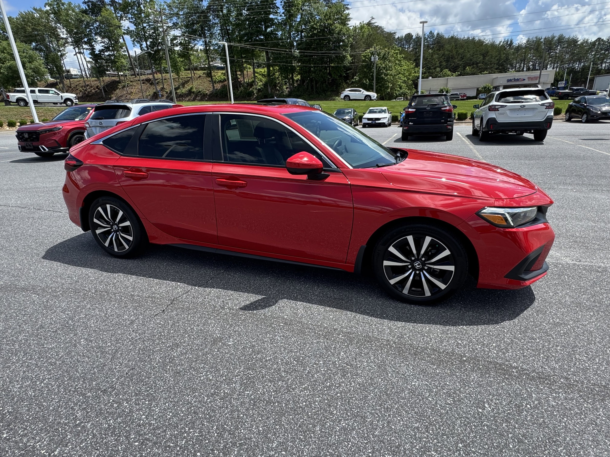Certified 2024 Honda Civic Hatchback EX-L with VIN 19XFL1H7XRE005686 for sale in Hickory, NC
