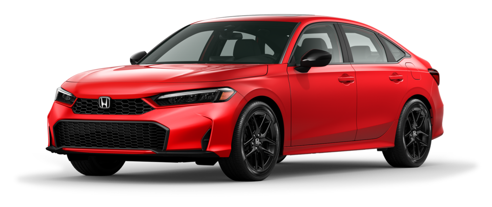 2026 Honda Civic Hybrid in red