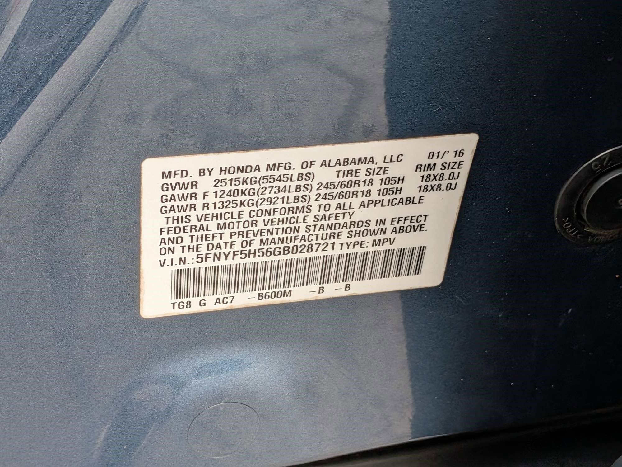 Used 2016 Honda Pilot For Sale in Charleston, SC VIN