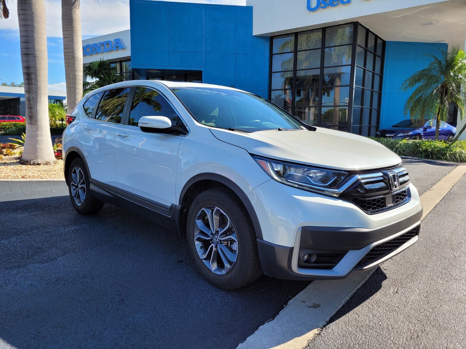 Certified 2022 Honda CR-V EX with VIN 2HKRW1H51NH409422 for sale in Pompano Beach, FL