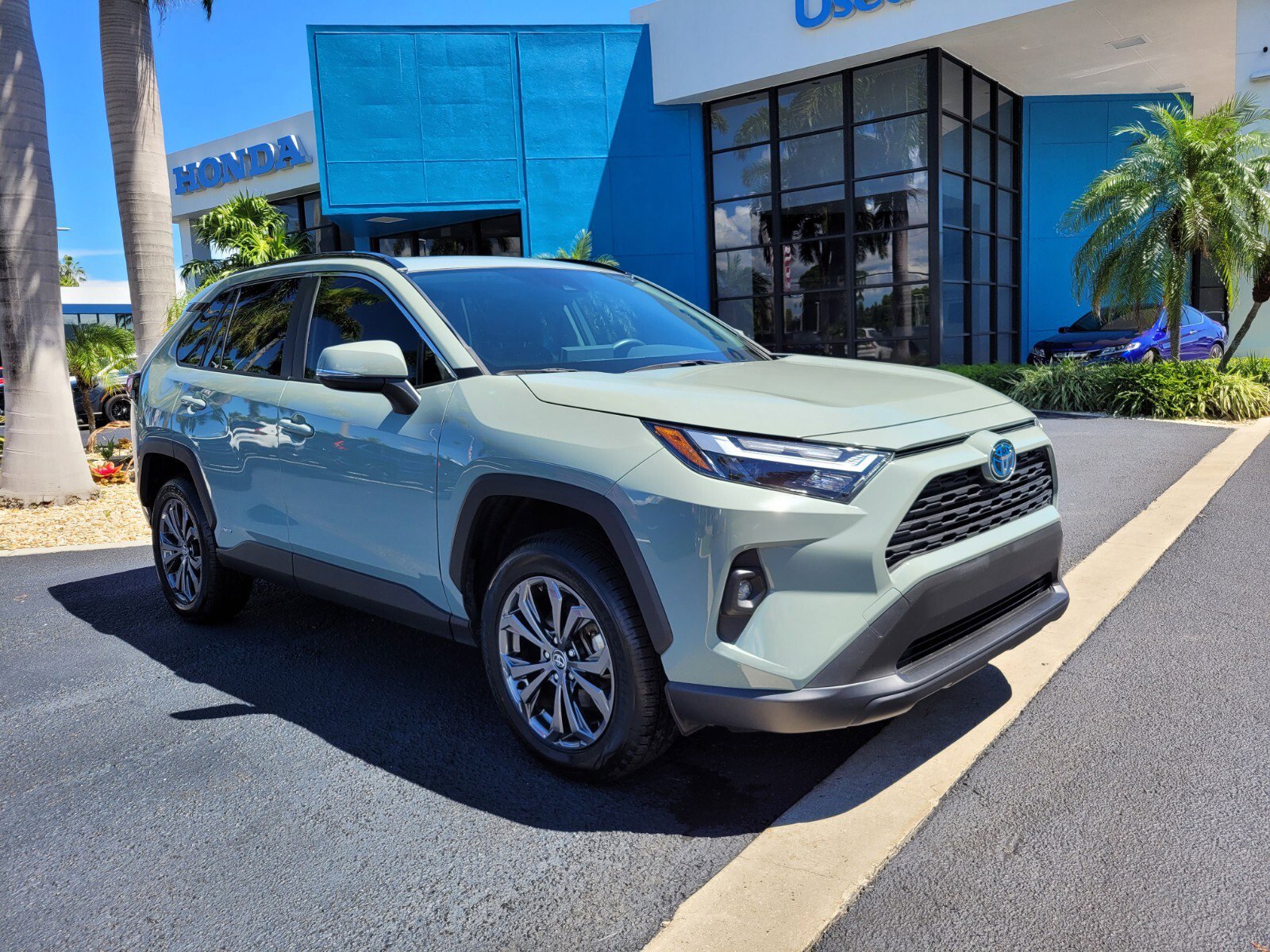 Used 2022 Toyota RAV4 XLE Premium with VIN JTMB6RFV6ND064476 for sale in Pompano Beach, FL