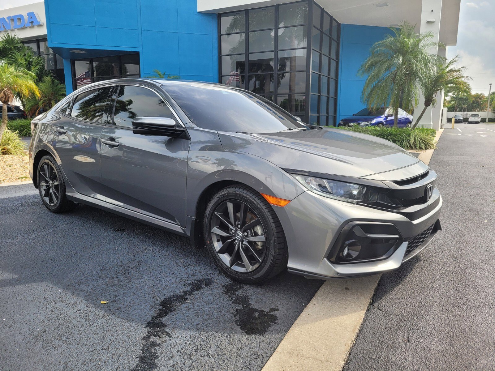 Used 2021 Honda Civic Hatchback EX with VIN SHHFK7H65MU406254 for sale in Pompano Beach, FL