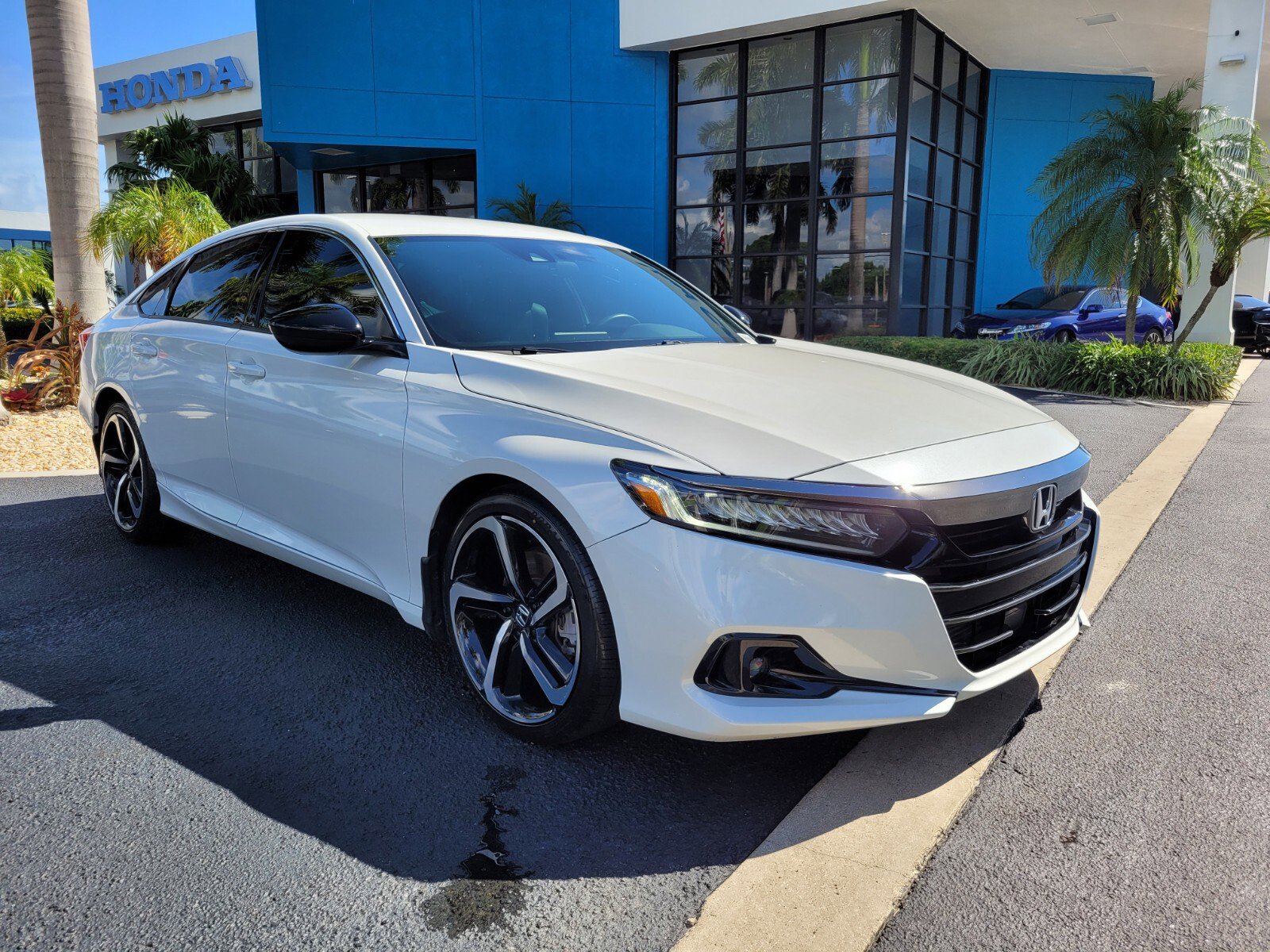 Certified 2021 Honda Accord Sport with VIN 1HGCV1F33MA105560 for sale in Pompano Beach, FL