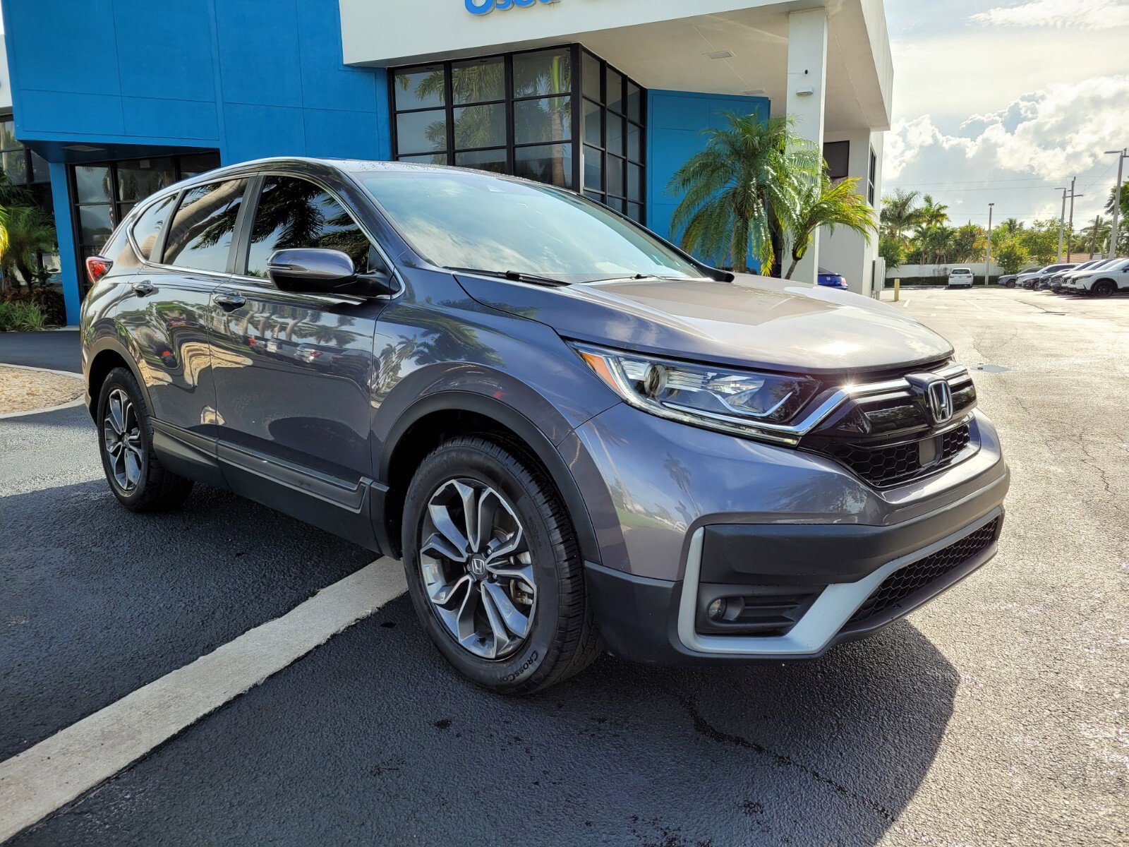 Certified 2022 Honda CR-V EX-L with VIN 7FARW1H8XNE006679 for sale in Pompano Beach, FL