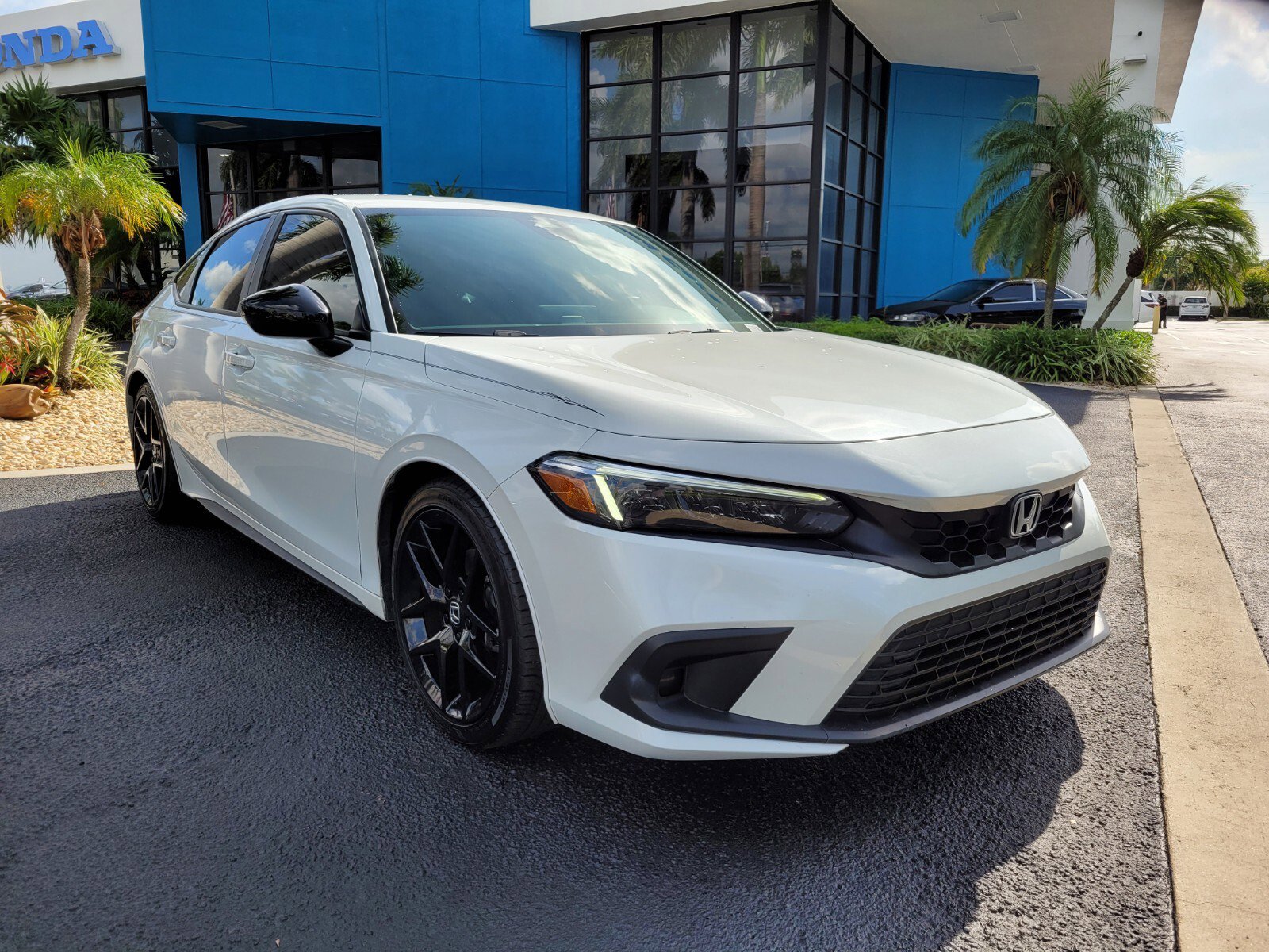 Certified 2022 Honda Civic Hatchback Sport with VIN 19XFL2H86NE010876 for sale in Pompano Beach, FL