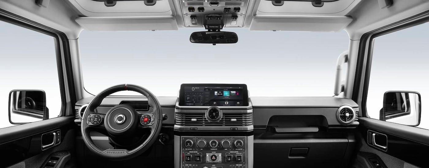 Black interior of a 2025 INEOS Grenadier.