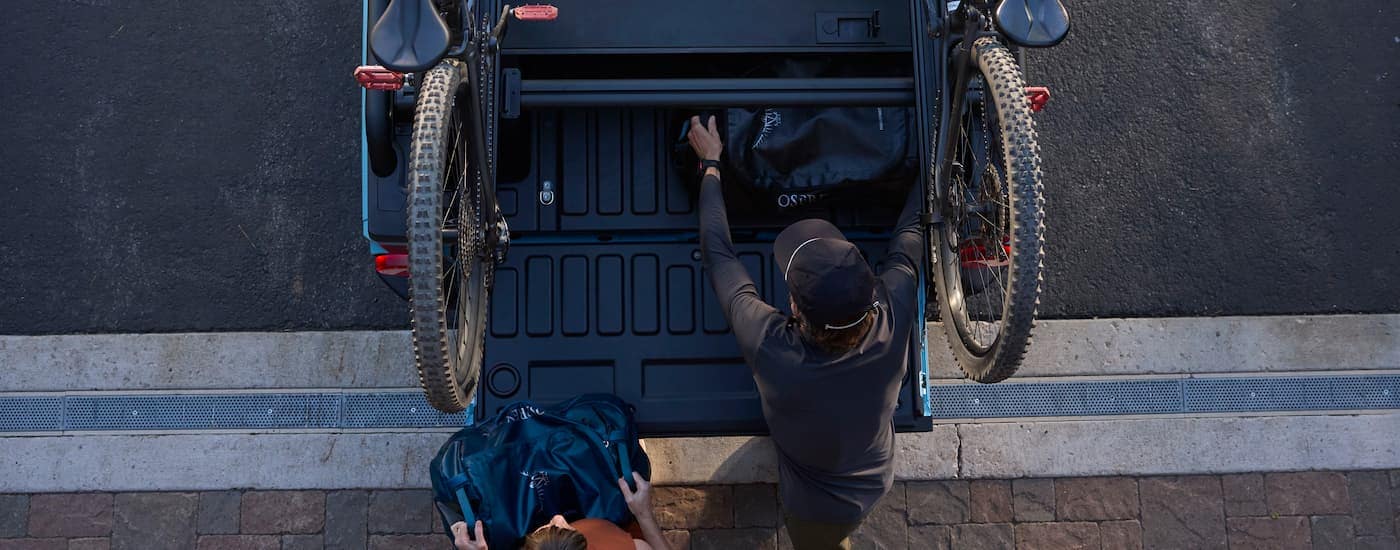 Bikes in the bed of a 2026 INEOS Grenadier Quartermaster