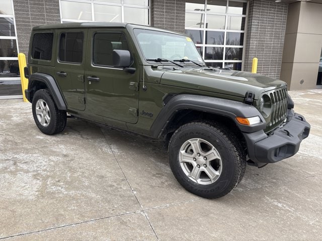 Used 2023 Jeep Wrangler 4-Door Sport S with VIN 1C4HJXDG0PW531299 for sale in Kansas City