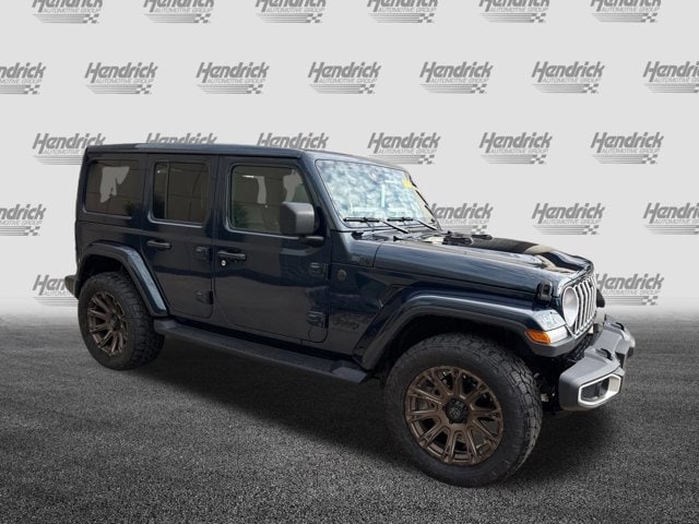 Used 2025 Jeep Wrangler 4-Door Sahara with VIN 1C4PJXEN6SW512886 for sale in Kansas City