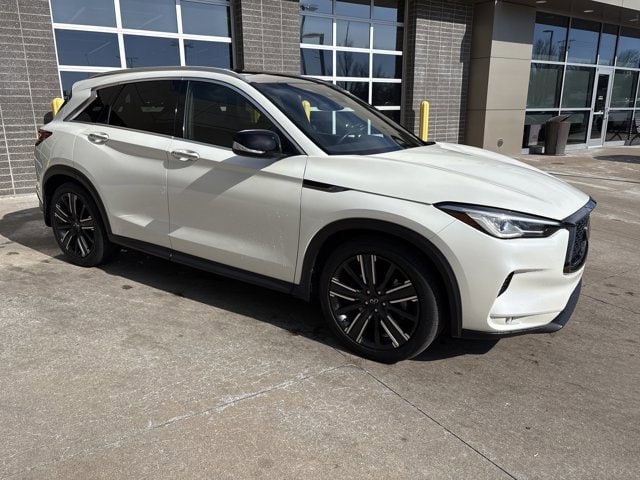 Used 2021 INFINITI QX50 Luxe with VIN 3PCAJ5BB9MF113711 for sale in Kansas City