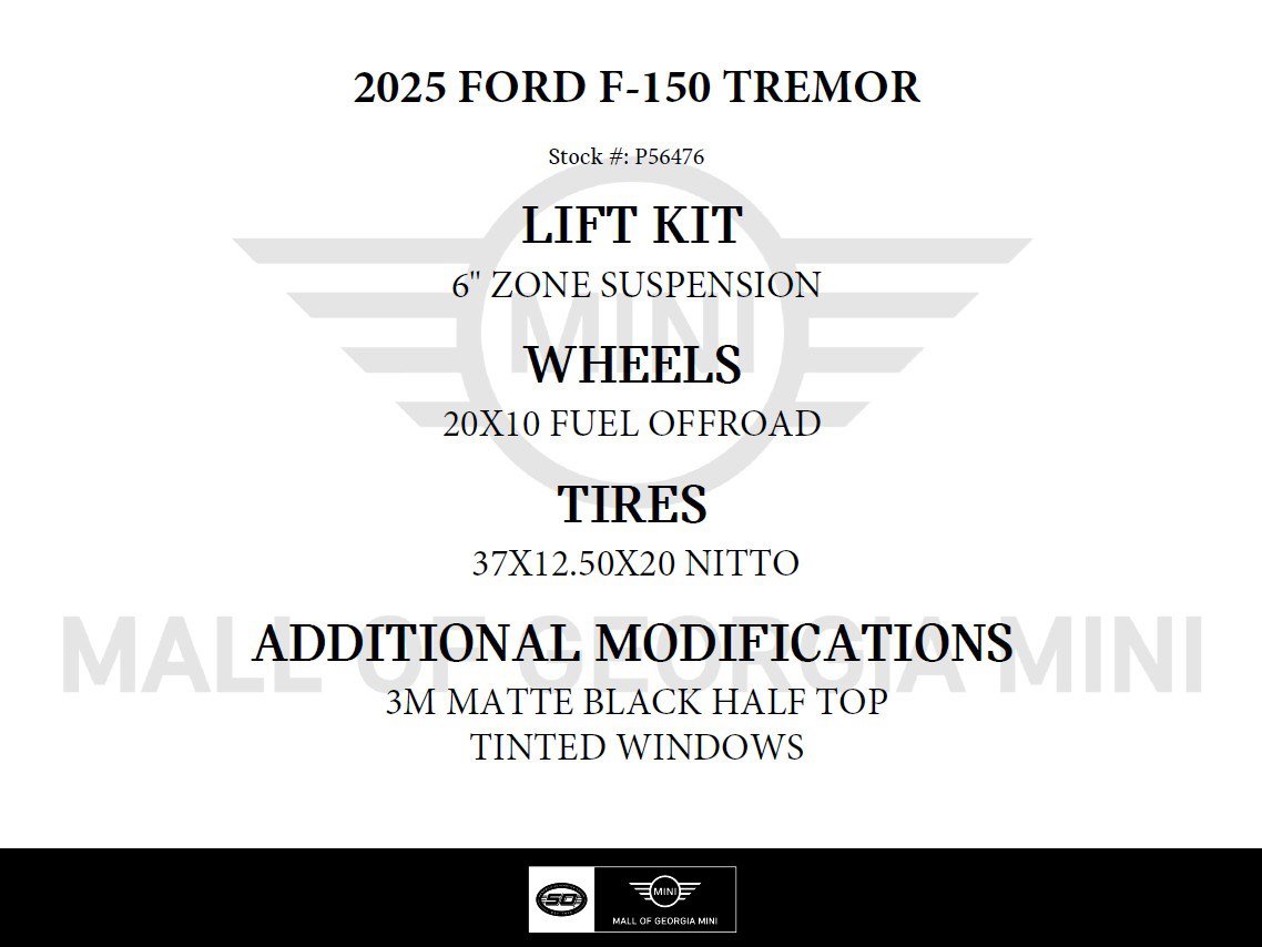 Used 2025 Ford F-150 Tremor Pickup