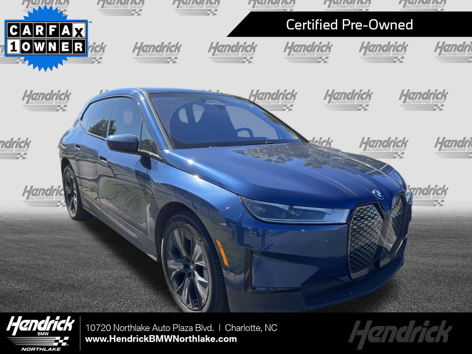 Certified 2024 BMW iX Base with VIN WB523CF01RCN70220 for sale in Charlotte, NC