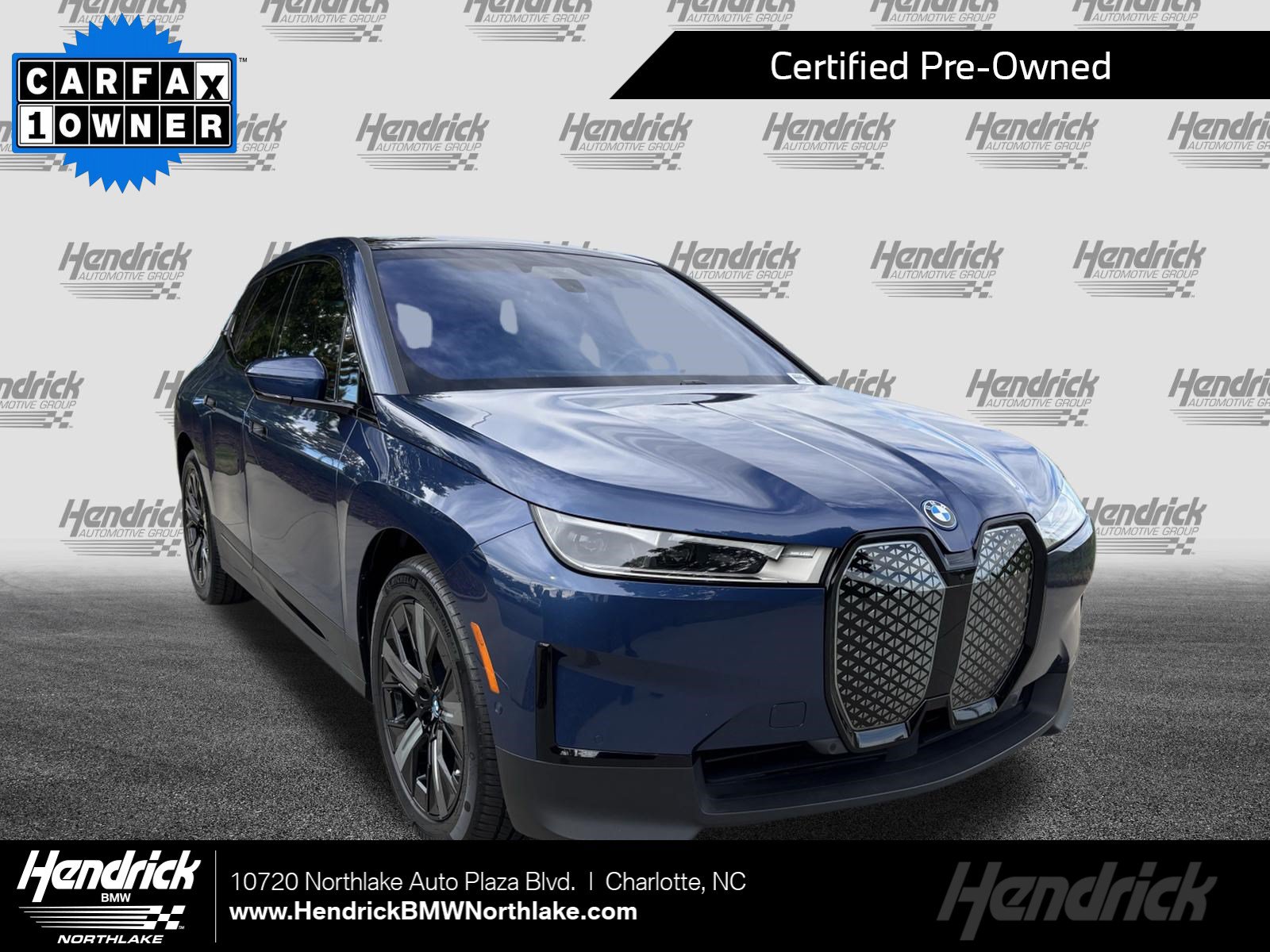 Certified 2024 BMW iX Base with VIN WB523CF01RCN70220 for sale in Charlotte, NC