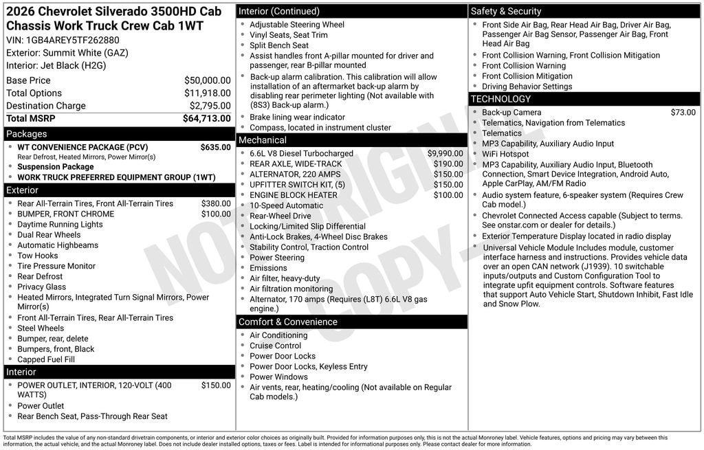 2026 Chevrolet Silverado 3500 HD Work Truck - Photo 27