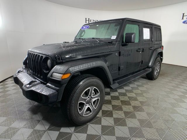 Used 2022 Jeep Wrangler Unlimited Sport S with VIN 1C4HJXDM8NW224725 for sale in Atlanta, GA