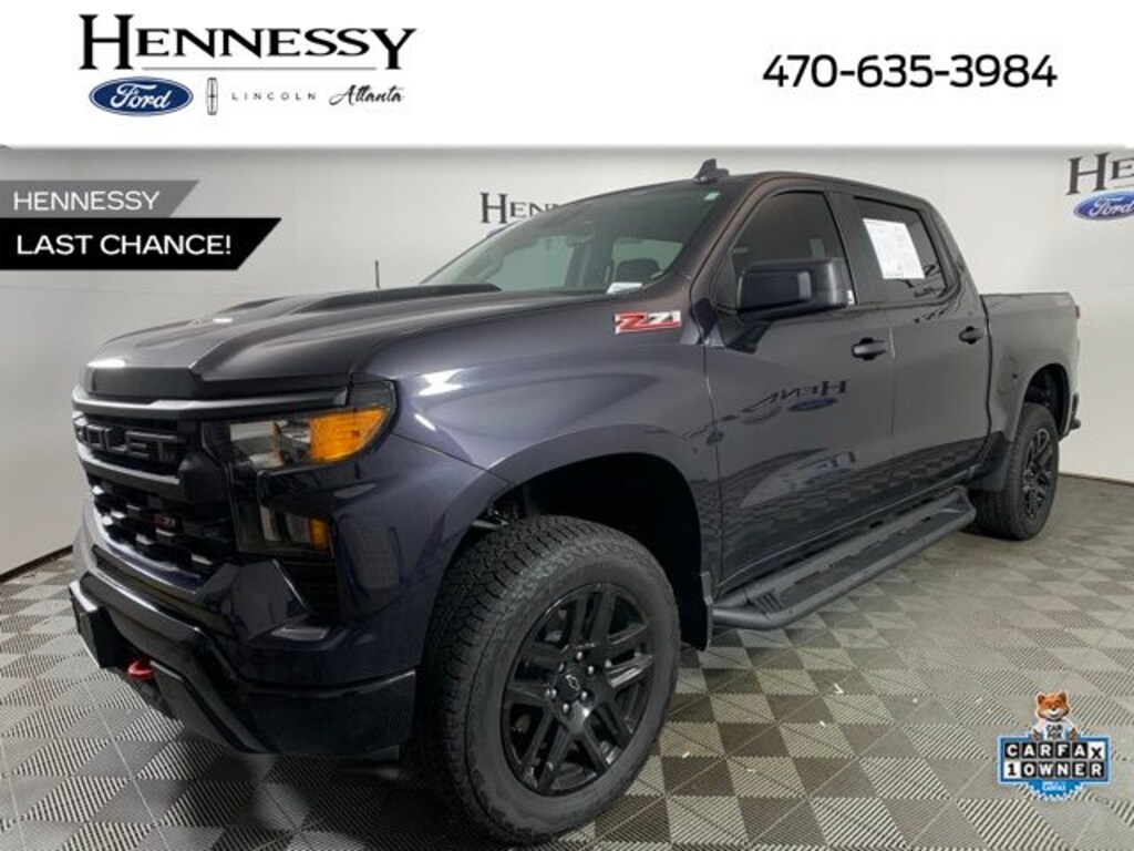 Used 2024 Chevrolet Silverado 1500 Custom Trail Boss Truck Crew Cab
