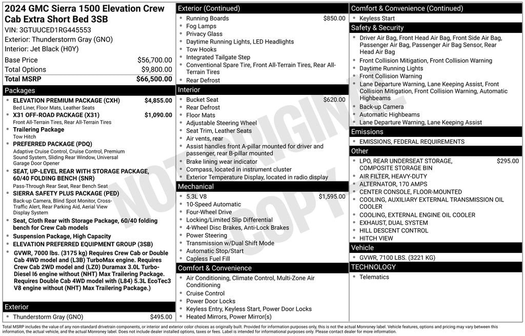 2024 GMC Sierra 1500 Elevation