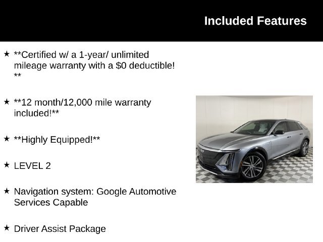 Used 2024 CADILLAC LYRIQ Luxury 2 SUV