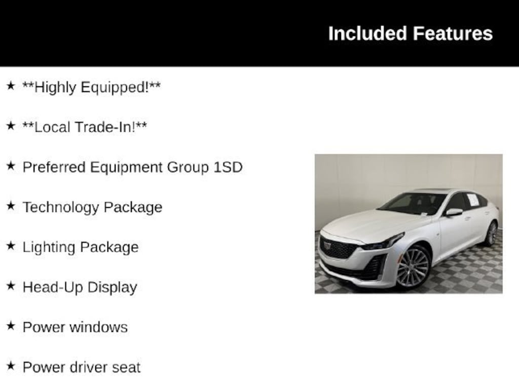 Certified 2023 CADILLAC CT5 Premium Luxury Car
