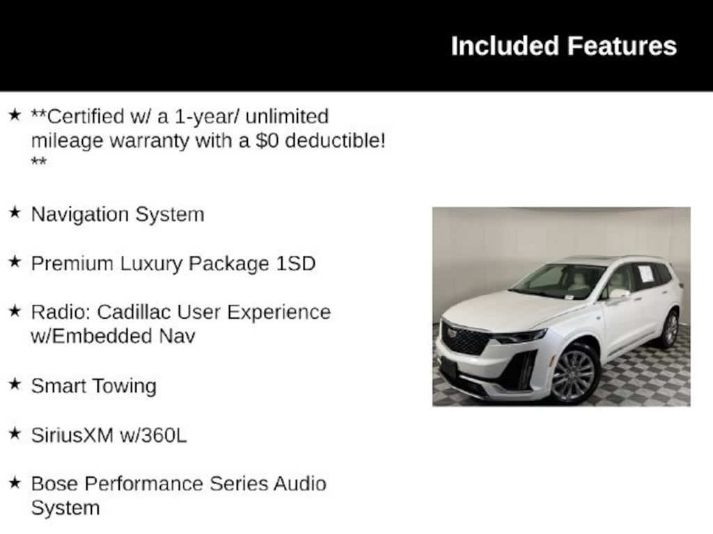 Certified 2023 CADILLAC XT6 AWD Premium Luxury SUV