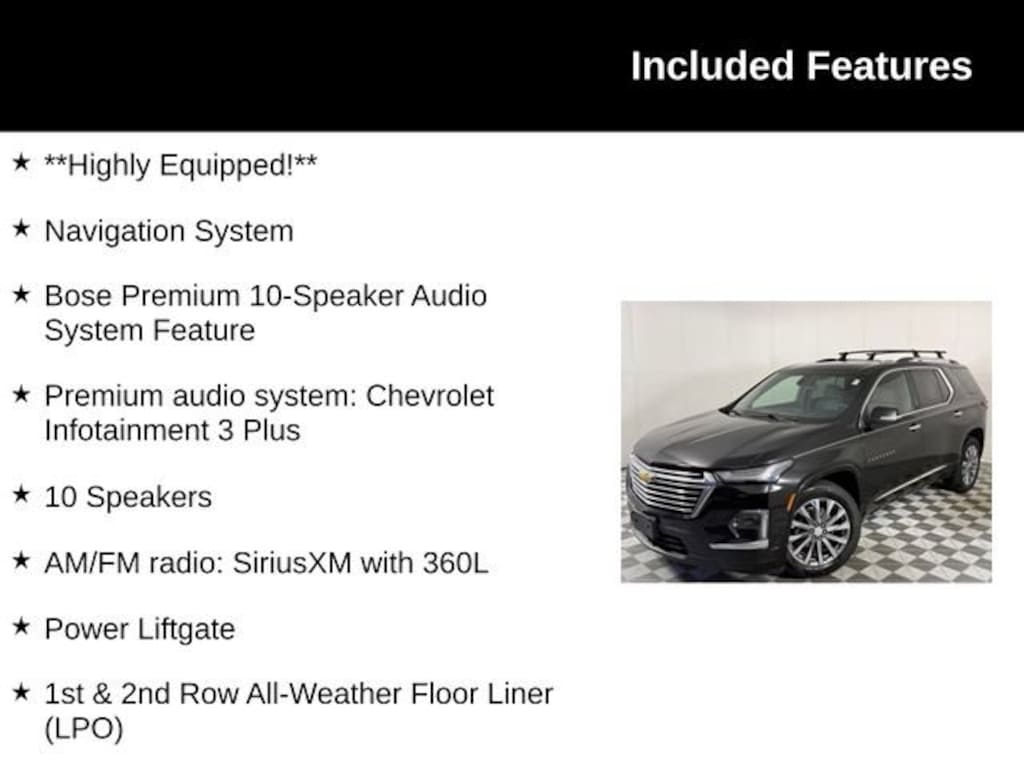 Used 2023 Chevrolet Traverse Premier SUV