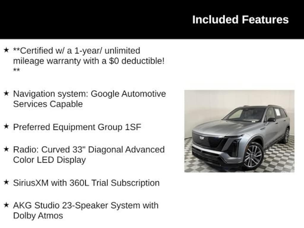 Certified 2026 CADILLAC VISTIQ Sport SUV