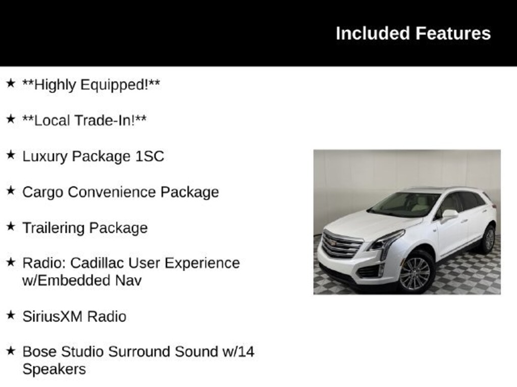 Used 2019 CADILLAC XT5 Luxury FWD SUV