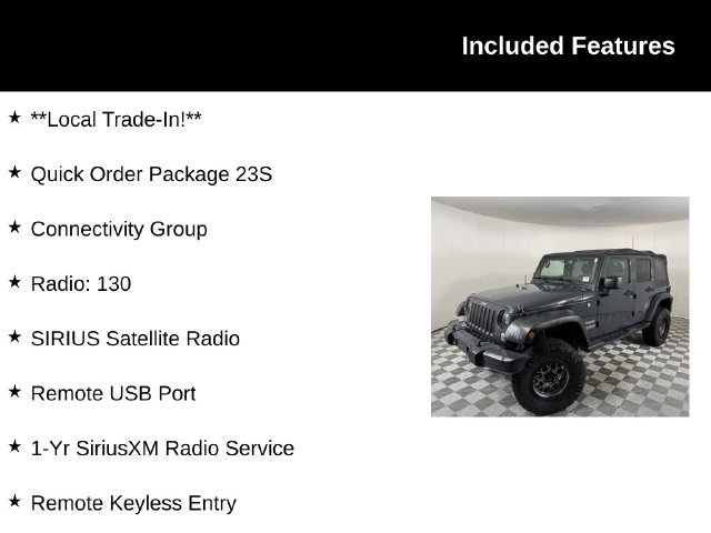 Used 2017 Jeep Wrangler Unlimited Sport 4x4 SUV