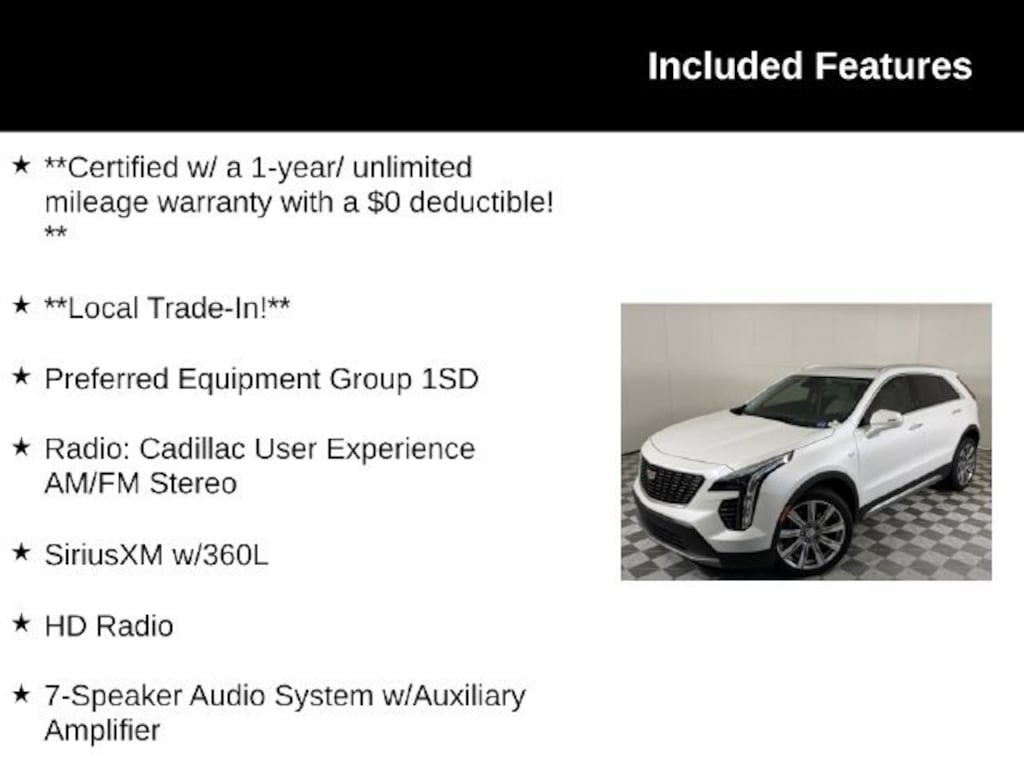 Certified 2023 CADILLAC XT4 FWD Premium Luxury SUV