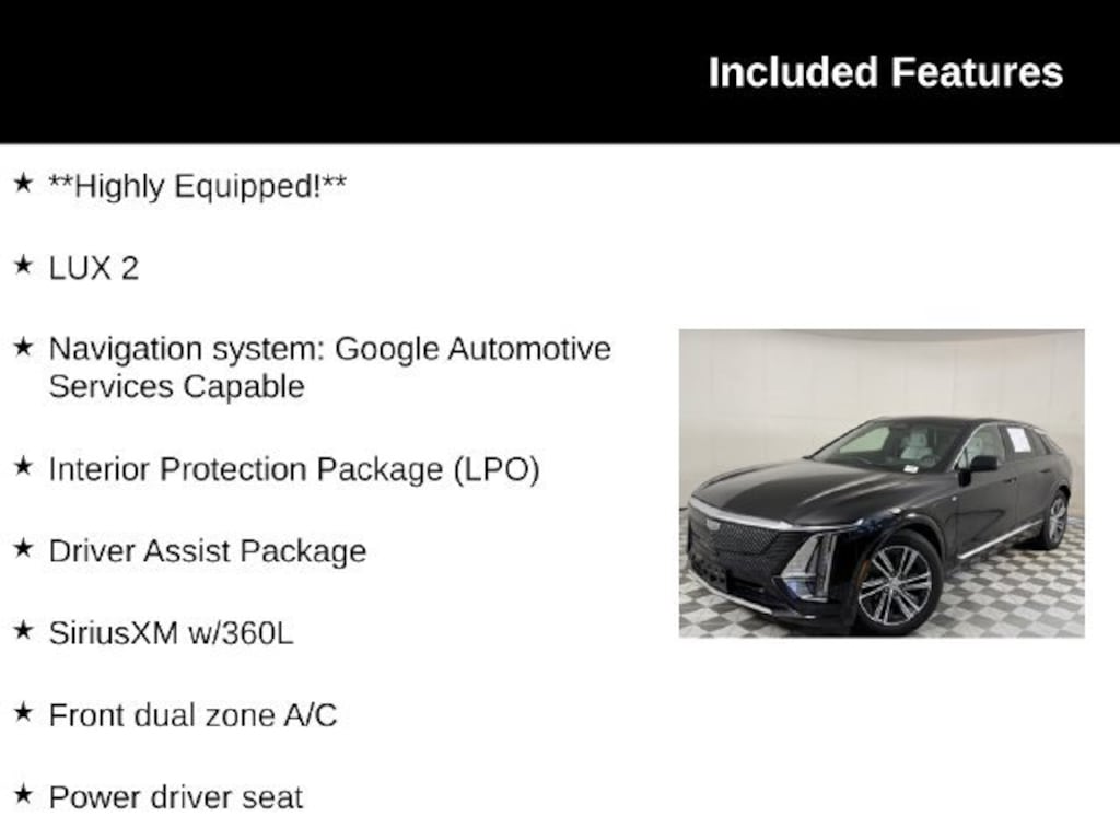 Certified 2024 CADILLAC LYRIQ Luxury 2 SUV
