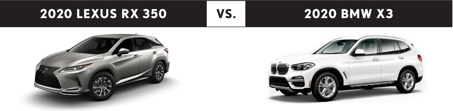 RX 350 vs 2020 BMW X3