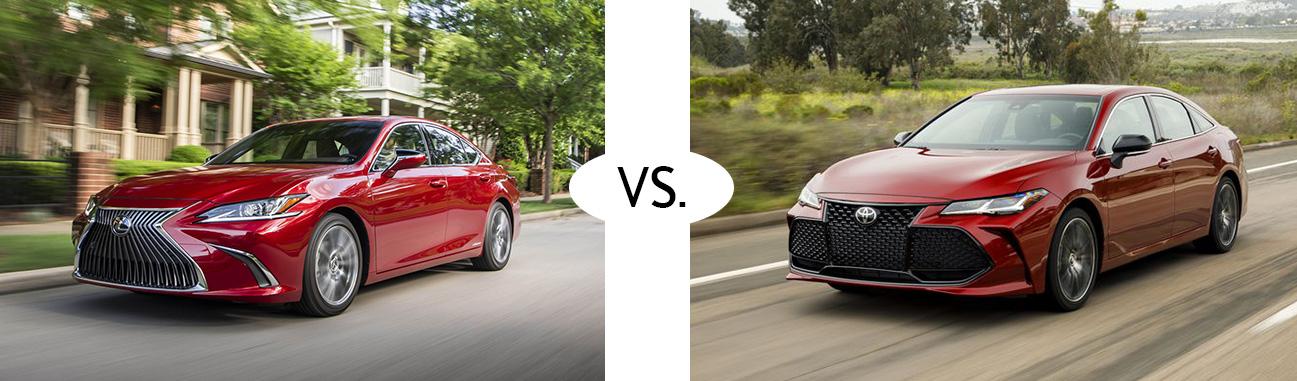 2019 Lexus ES vs 2019 Toyota Avalon