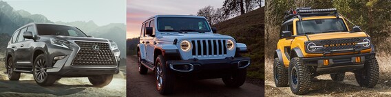 Compare Lexus Gx 460 Vs Jeep Wrangler Vs 21 Ford Bronco Hennessy Lexus Gwinnett