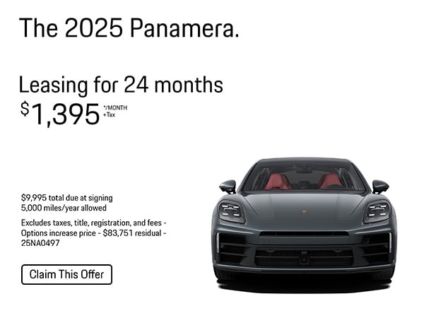 LEASE A 2025 PANAMERA FOR $1395 PLUS TAX