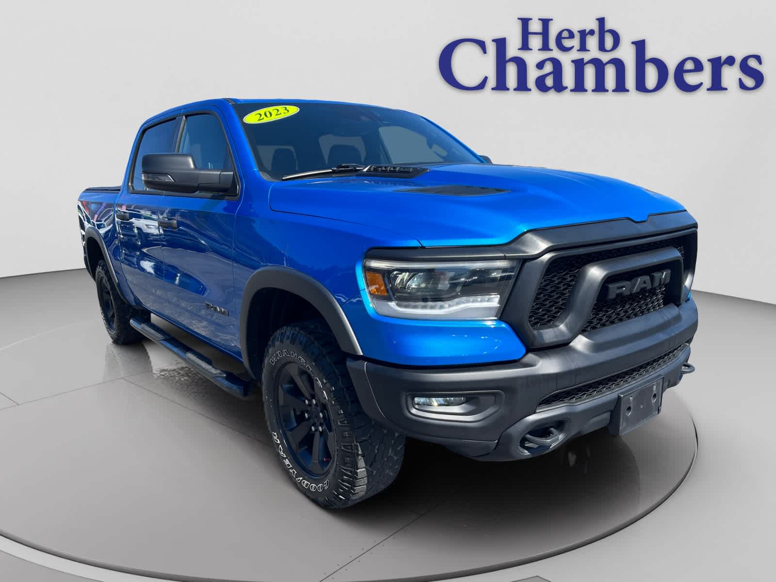 Hydro Blue Pearlcoat 2023 RAM 1500 Rebel Crew Cab 4WD Pickup Truck Four-Wheel Drive Automatic