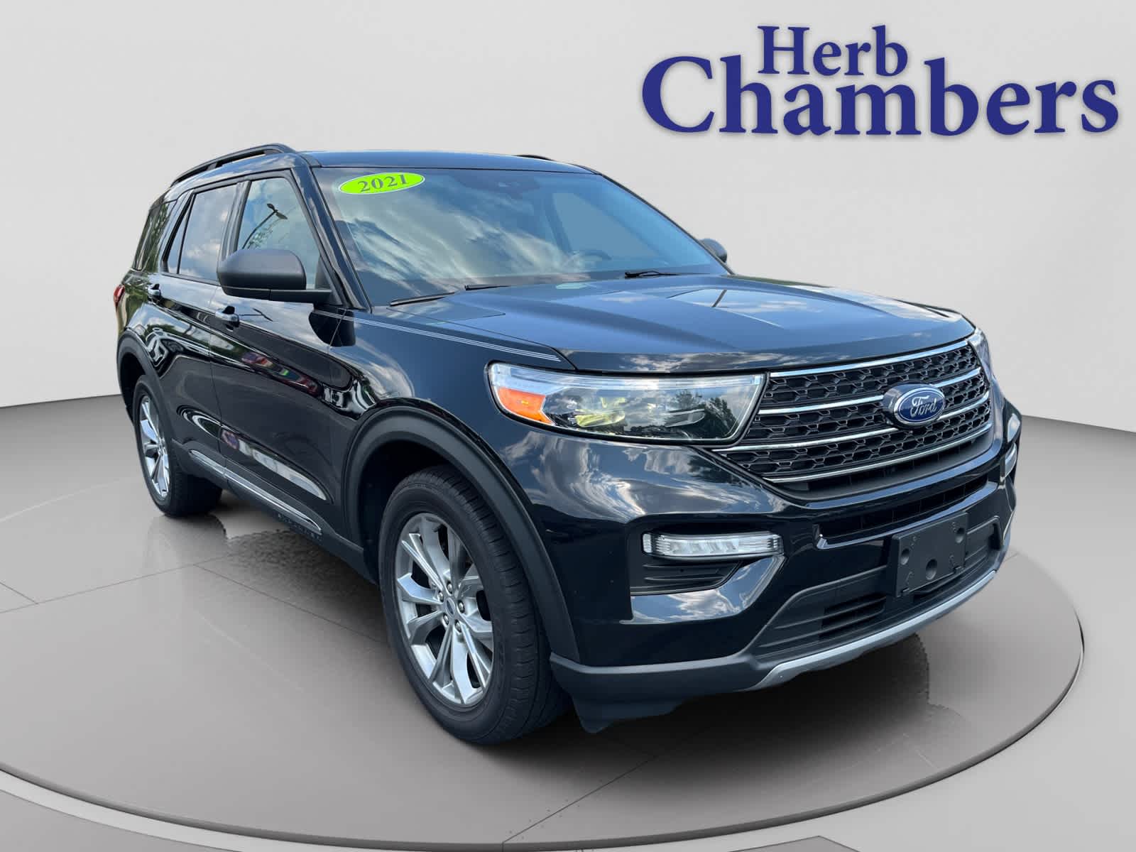 Agate Black Metallic 2021 Ford Explorer SUV / Crossover All-Wheel Drive Automatic