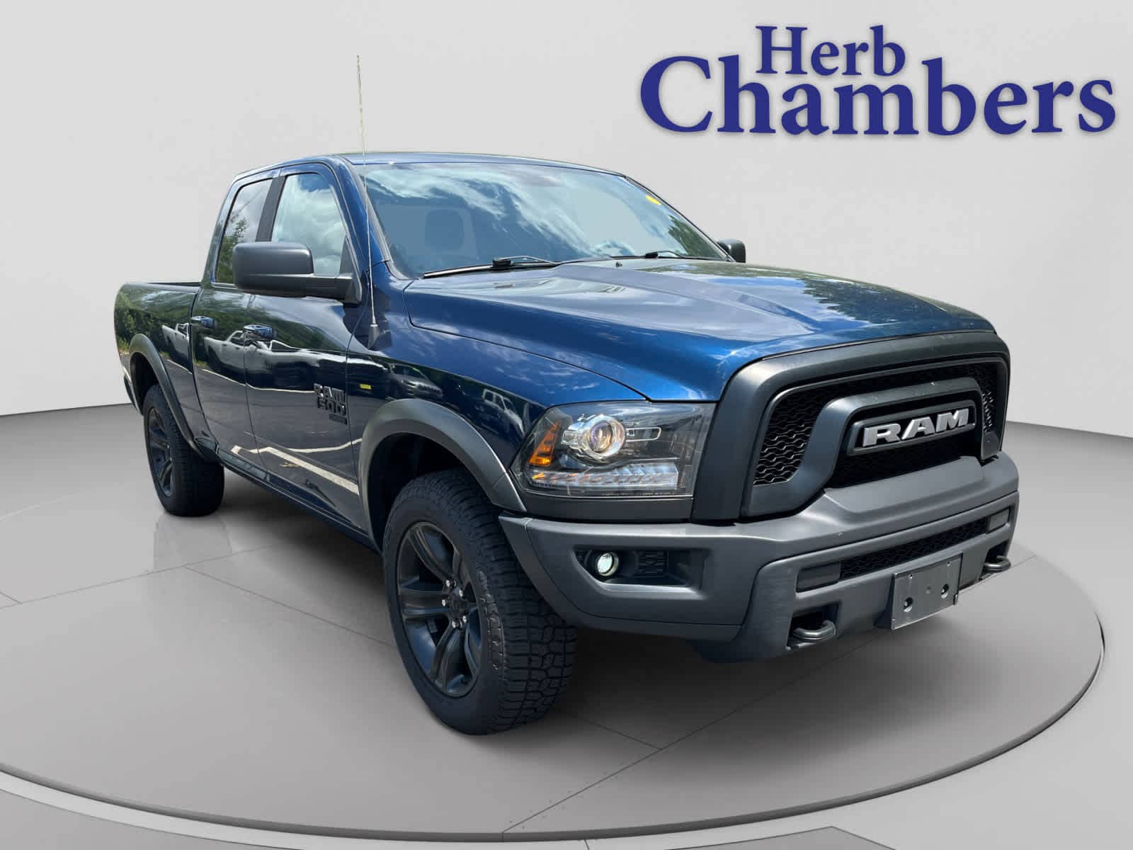 Patriot Blue Pearlcoat 2022 RAM 1500 Classic Warlock Quad Cab 4WD Pickup Truck Four-Wheel Drive 8-Speed Automatic