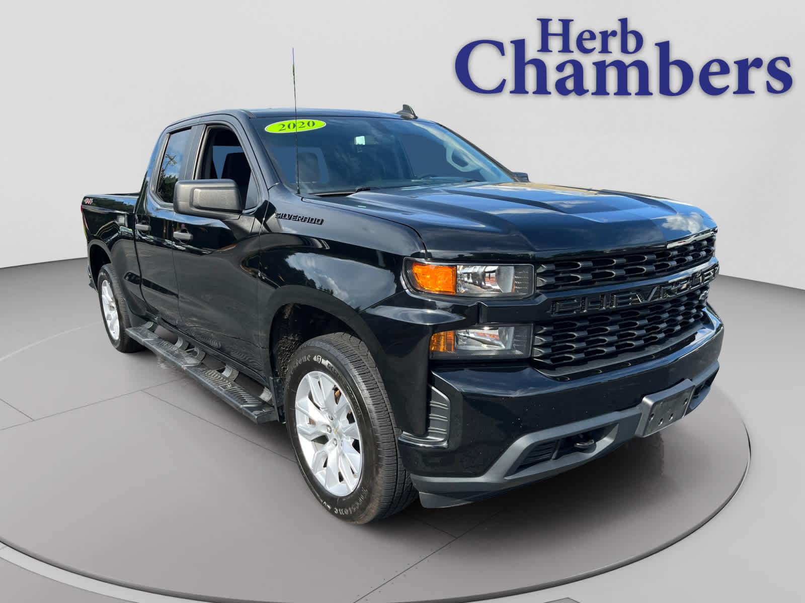 Black 2020 Chevrolet Silverado 1500 Pickup Truck Four-Wheel Drive Automatic