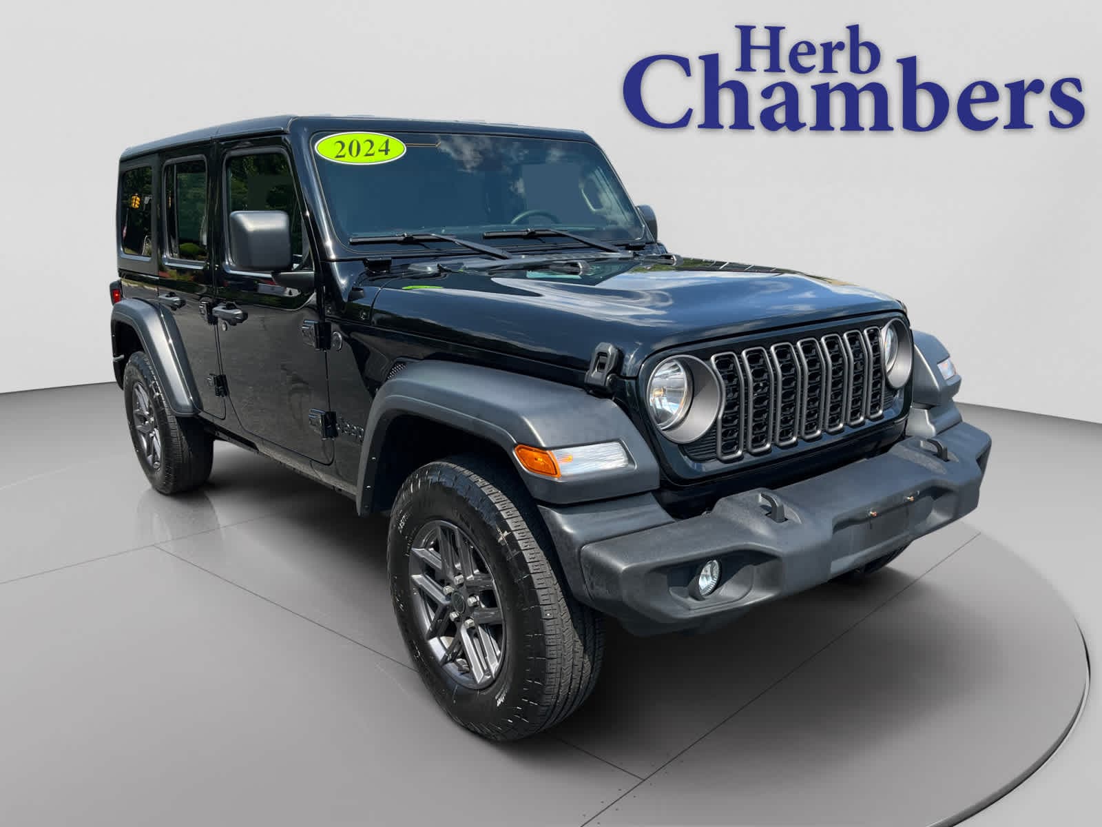 Black Clearcoat 2024 Jeep Wrangler SUV / Crossover Four-Wheel Drive Automatic