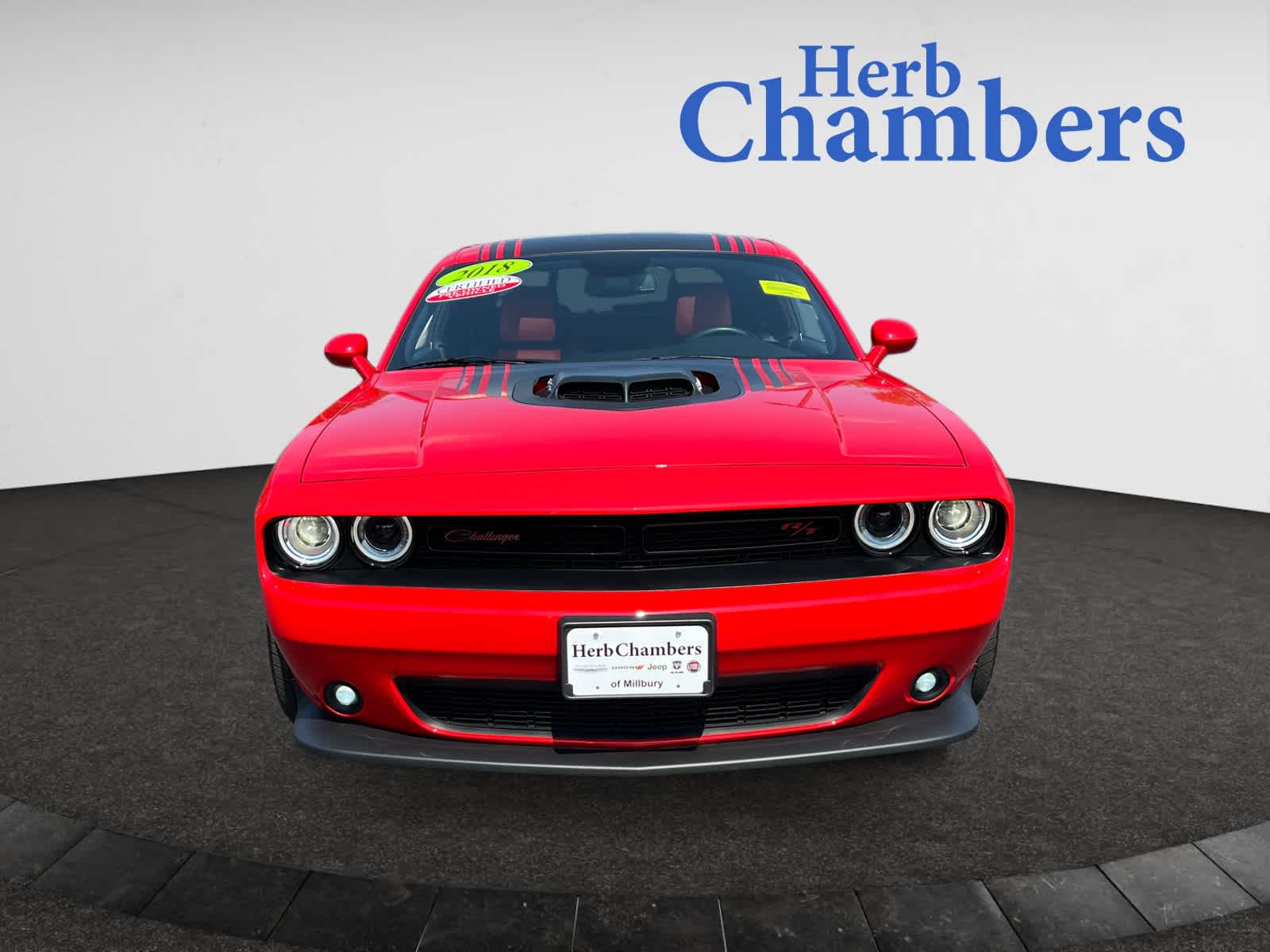 Certified 2018 Dodge Challenger Scat Pack with VIN 2C3CDZFJ4JH219843 for sale in Millbury, MA