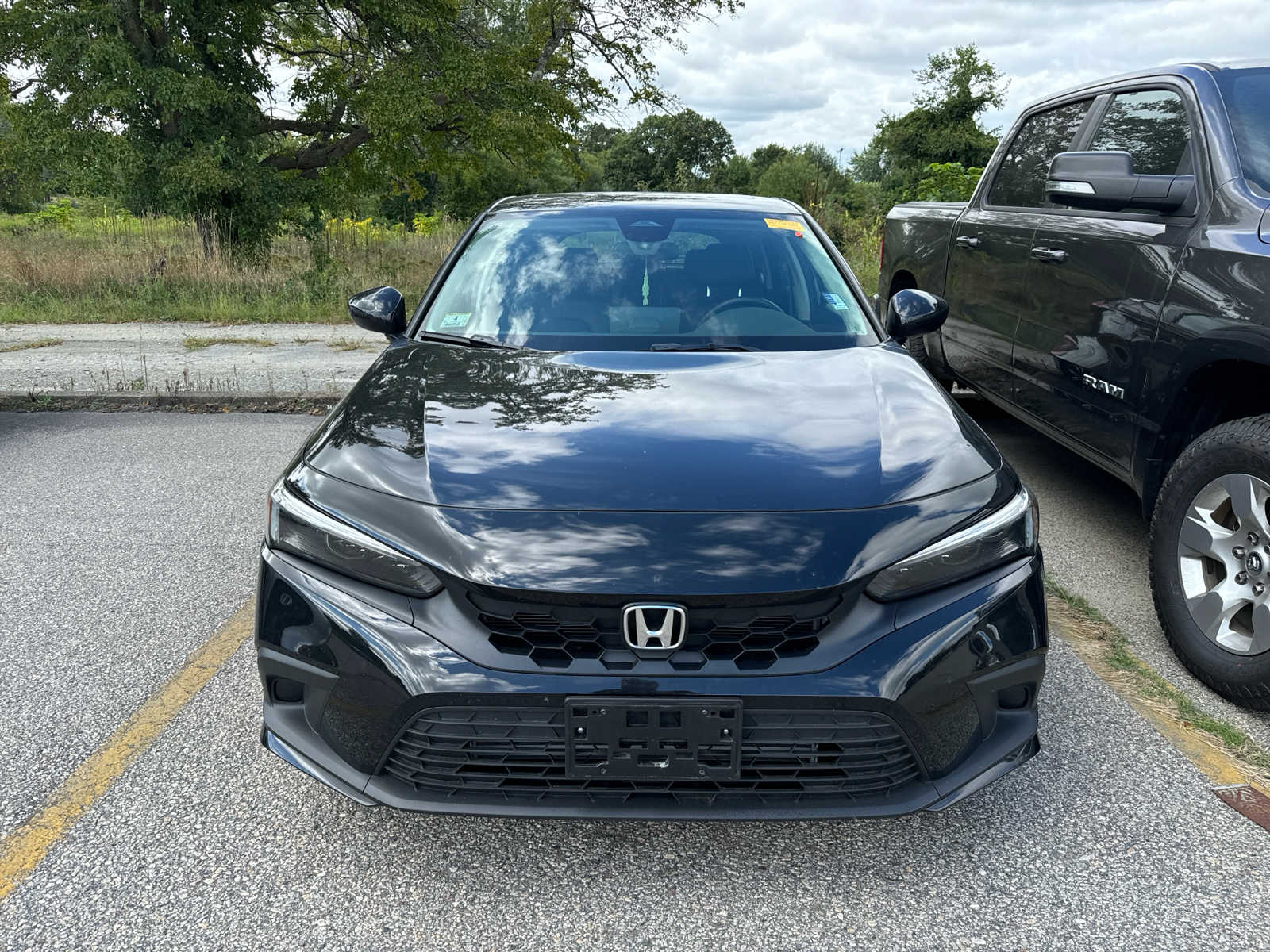 Used 2024 Honda Civic Hatchback EX-L with VIN 19XFL1H78RE018646 for sale in Seekonk, MA