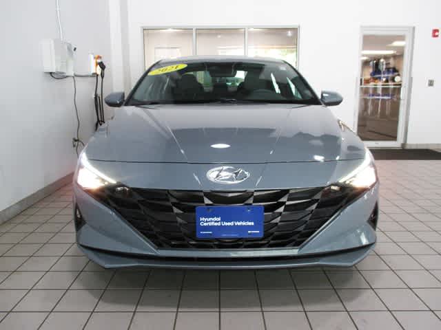 Certified 2021 Hyundai Elantra SEL with VIN KMHLM4AG1MU173170 for sale in Auburn, MA