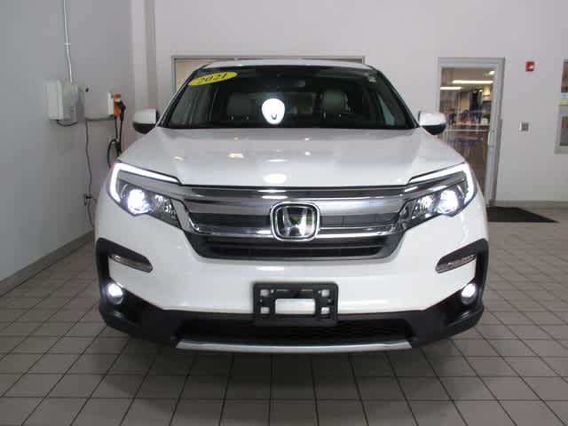 Used 2021 Honda Pilot EX-L with VIN 5FNYF6H57MB084202 for sale in Auburn, MA