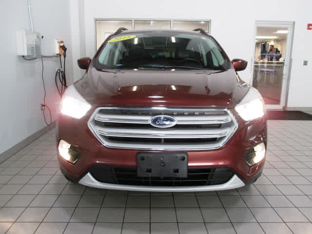 Used 2018 Ford Escape SEL with VIN 1FMCU9HD0JUB57949 for sale in Auburn, MA