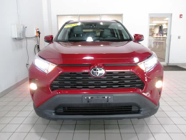 Used 2021 Toyota RAV4 XLE Premium with VIN 2T3A1RFV2MW235171 for sale in Auburn, MA